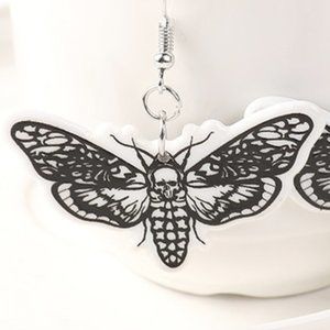 Death Moth Earrings